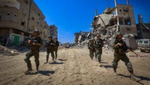 Israeli soldiers in action in Rafah in the southern Gaza Strip on July 22, 2024. Photo: Oren Cohen/Flash90