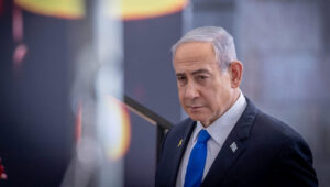 Prime Minister Benjamin Netanyahu speaks at a memorial ceremony at the Knesset in Jerusalem for the victims of the Oct. 7, 2023, massacre, Oct. 28, 2024. Photo by Chaim Goldberg/Flash90.