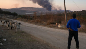 Israeli farmers in the north are shot at daily by Hezbollah missiles. Photo by Ayal Margolin/Flash90