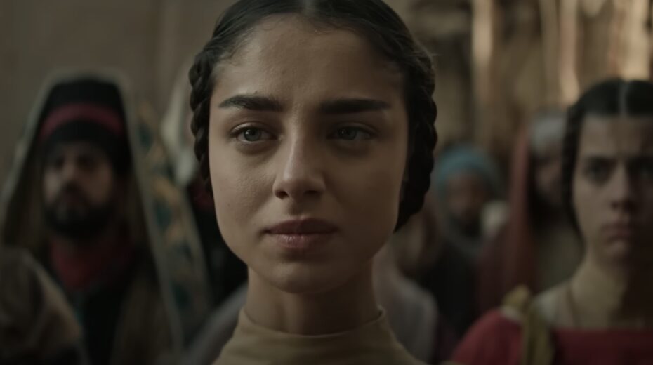 Israeli actress Noa Cohen depicting the mother of Jesus in the upcoming Netflix movie "Mary." YouTube screenshot
