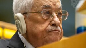 Palestinian leader Mahmoud Abbas attends the general debate of the General Assembly’s 79th session on Sept. 24, 2024. Credit: UN Photo.