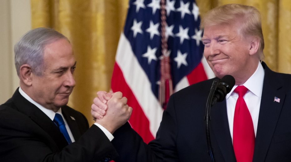 Netanyahu and Trump in January 2020. Photo: EPA-EFE/MICHAEL REYNOLDS Photo: EPA-EFE