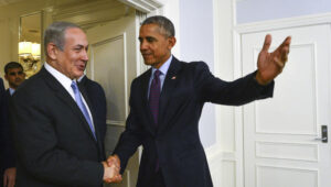 Prime Minister Benjamin Netanyahu meets with United States President Barack Obama in New York, on September 21, 2016. Photo by Kobi Gideon/GPO