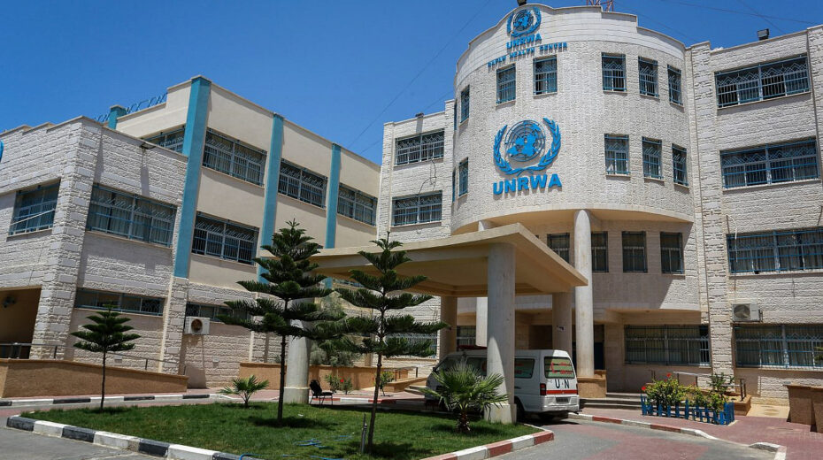 The UN Relief and Works Agency (UNRWA) building in the southern Gaza Strip on July 26, 2018. Photo by Abed Rahim Khatib/Flash90.