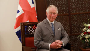 King Charles of Britain during a visit to the Middle East in 2020. Photo by Flash90