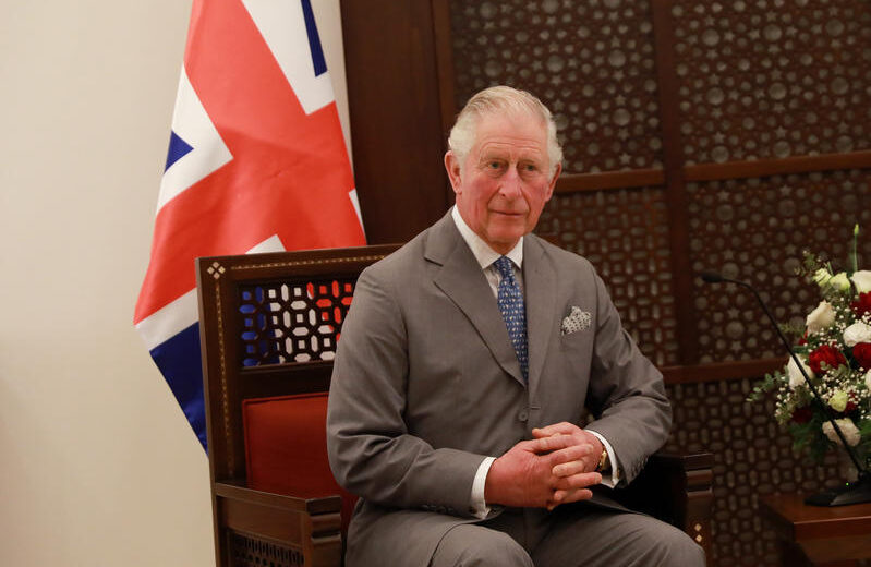 King Charles of Britain during a visit to the Middle East in 2020. Photo by Flash90
