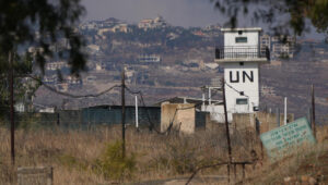 A UNIFIL base in southern Lebanon, near the border with Israel, on November 28, 2024. Photo by Ayal Margolin/Flash90