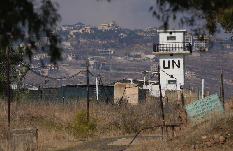 A UNIFIL base in southern Lebanon, near the border with Israel, on November 28, 2024. Photo by Ayal Margolin/Flash90