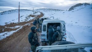 Troops of the Israeli Air Force's elite Shaldag unit on the Syrian side of Mount Hermon, Dec. 8, 2024. Credit: Israel Defense Forces.