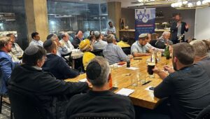 Anglo-Israeli public diplomacy professionals, activists and Israel-U.S. relations experts attend the Yesha Council's "Policy Opportunities for the Israel-US Relationship" conference at the Psagot Winery in Binyamin, Dec. 4, 2024. Credit: Yesha Council.