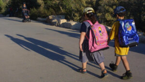 Illustration. Children walking to school. Photo by Flash90