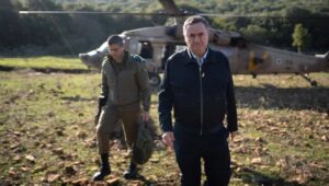 Israeli Defense Minister Israel Katz visits the northern border on Dec. 3, 2024. Photo by Elad Malka/Israel Defense Ministry.
