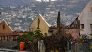 View of a houses and cars hit from missiles fired from Lebanon in Metula, on the Israeli border with Lebanon, November 27, 2024. Photo by Ayal Margolin/Flash90.