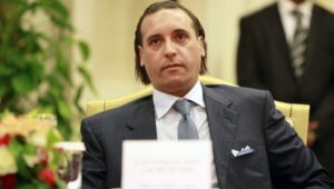 Archive photo from 2010 - Hannibal Muammar Gaddafi, son of Muammar Gaddafi. He fled to Algeria in August 2011 and has been in Lebanese custody for 10 years. Photo: EPA/SABRI ELMHEDWI