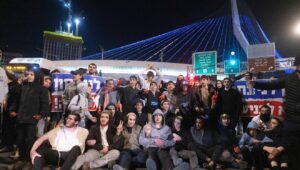 Israelis protest against the hostages-for-terrorists deal with Hamas, at the main entrance to Jerusalem, Jan. 16, 2025. Photo by Chaim Goldberg/Flash90.