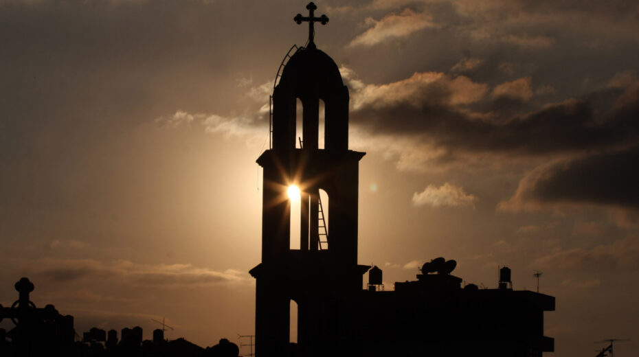 View of a church in Ramallah. Photo by Issam Rimawi/Flash90