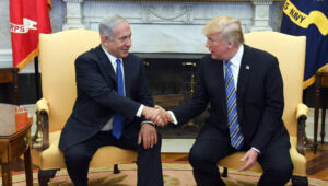Israeli Prime Minister Benjamin Netanyahu during a meeting with US President Donald Trump at the White House in Washington, DC. March 5, 2018. Photo: Haim Zach/GPO
