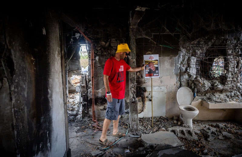 The residents of Kibbutz Be'eri once believed in coexistence. And then the Gazans ravaged them in their naivety. Photo by Yonatan Sindel/Flash90