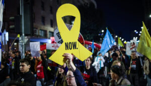 Demonstration for the release of Israeli hostages in the Gaza Strip, on November 9, 2024 in Jerusalem. Photo by Jamal Awad/Flash90