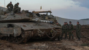 Israeli soldiers enter southern Lebanon from the Israeli side of the border, on January 2, 2025. Photo by Ayal Margolin/Flash90