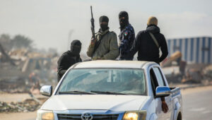 Masked Hamas gunmen again roam the streets of Gaza amid a controversial ceasefire deal. Photo by Ali Hassan/Flash90