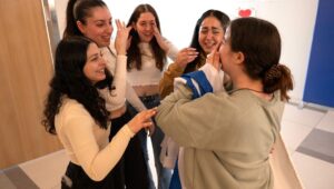 Liri, Naama, Karina, Danielle, and Agam. Everyone is happy to have them home. But we must remain vigilant against the evil that took them in the first place. Photo: IDF Spokesman