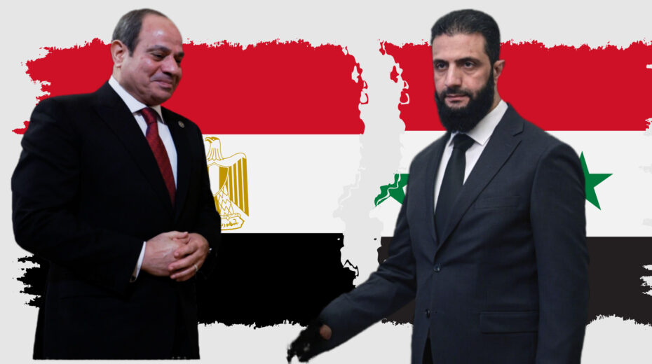 No trust. El Sisi and Al Julani. Collage. EPA-EFE/MAXIM SHEMETOV/REUTERS/POOL / EPA-EFE/MOHAMMED AL RIFAI / Adobe Stock