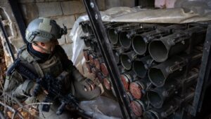 Israeli troops operating in southern Lebanon in December uncover Hamas rocket launchers along the border. Credit: IDF Spokesman