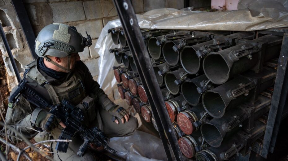 Israeli troops operating in southern Lebanon in December uncover Hamas rocket launchers along the border. Credit: IDF Spokesman