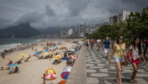 View of Copacabana Beach in Rio de Janeiro. Photo by Nati Shohat/Flash90