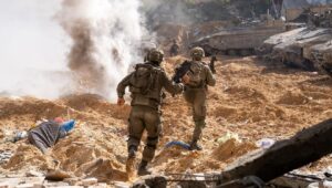 Israeli troops participate in a counterterror operation in the area of the Indonesian Hospital in northern Gaza, December 2024. Credit: IDF.