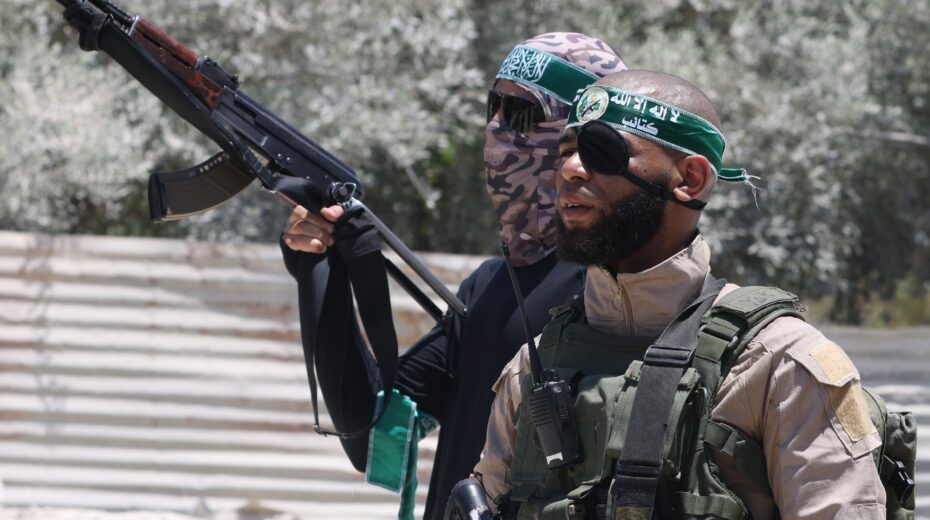 Islamic Jihad terrorists. Photo: Alaa Badarneh/EPA-EFE