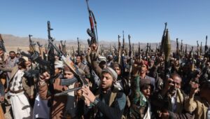 The Houthis vowed to continue their rocket and drone attacks on Israel and the shipping lanes in the waters around Yemen. Photo: Yahya Arhab/EPA-EFE