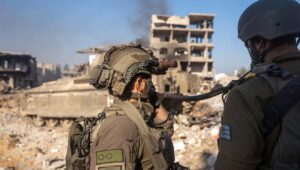 Israeli soldiers from the 162nd "Steel Formation" Armored Division operating in the Gaza Strip in an undated photo published on Dec. 29, 2024. Credit: IDF.