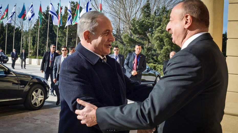 Israeli Prime Minister Benjamin Netanyahu meets with Azerbaijani President Ilham Heydar Oghlu Aliyev on Dec. 13, 2016. Credit: Haim Zach/GPO.