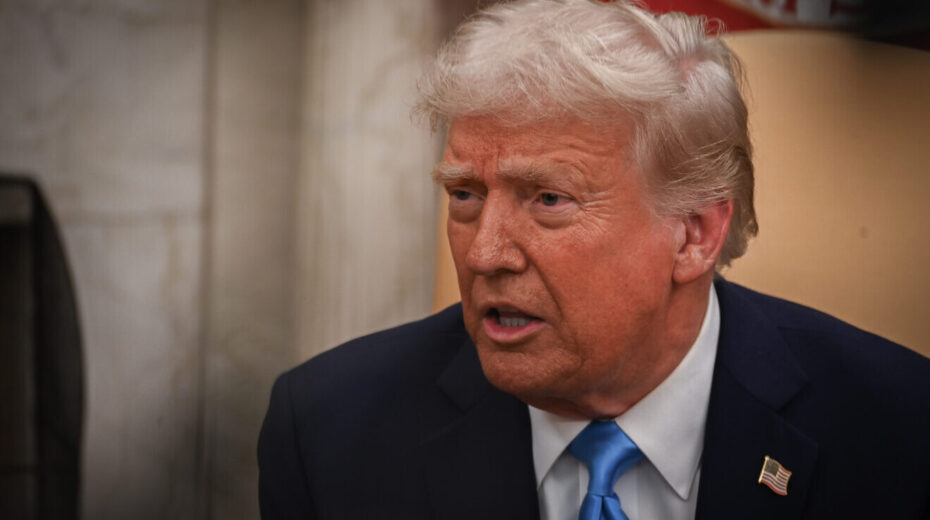 US President Donald Trump meets with Israeli Prime Minister Benjamin Netanyahu at the White House in Washington, Feb. 4, 2025. Photo by Liri Agami/Flash90.