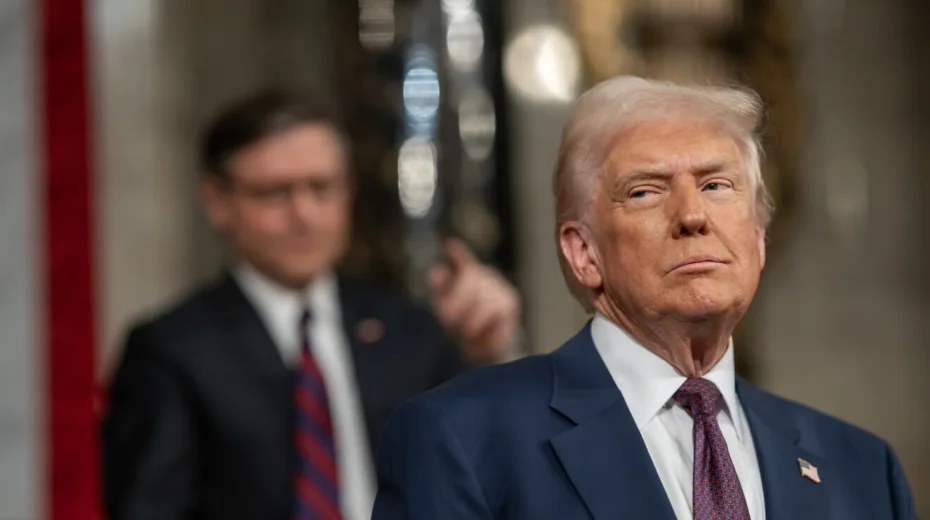 U.S. President Donald Trump delivers an address to a joint session of Congress in Washington, March 4, 2025. Credit: Daniel Torok/White House.