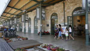 Jerusalem's "First Station" - A center for culture and cuisine. Photo: Miriam Alster/Flash90