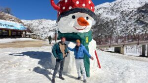Visiting a snowy Mt. Hermon at the intersection of Israel, Lebanon, and Syria. Photo: David Shishkoff