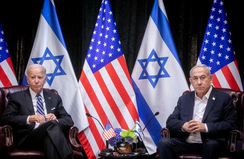 Biden enjoyed a brief moment of popularity in Israel at the start of the Gaza war, which he hoped to use to overthrow Netanyahu, a former adviser says. Photo Miriam Alster/Flash90