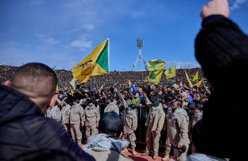 Lebanese attend the funeral of Hezbollah leaders Hassan Nasrallah and Hashem Safieddine in Beirut, on February 23, 2025. Photo by Asaad Syria/Flash90