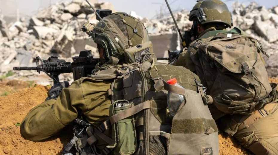 Israeli forces operating in the Tel Sultan neighborhood of Rafah, southern Gaza, March 2025. Credit: IDF.