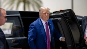 US President Donald Trump participates in a welcome ceremony with Saudi Crown Prince Mohammed Bin Salman Al Saud, also known as MBD, at the Royal Court Palace in Riyadh, Saudi Arabia, May 13, 2025. Credit: Daniel Torok/White House.