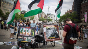 Illustration. Anti-Israel activists demonstrate in Amsterdam. Photo by Hadas Parush/Flash90
