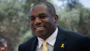 UK Foreign Secretary David Lammy at the Ministry of Foreign Affairs in Jerusalem, August 16, 2024. Photo by Yonatan Sindel/Flash90
