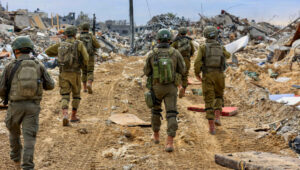 Israeli soldiers in action in Beit Lahia in the northern Gaza Strip. Photo: Oren Cohen/Flash90
