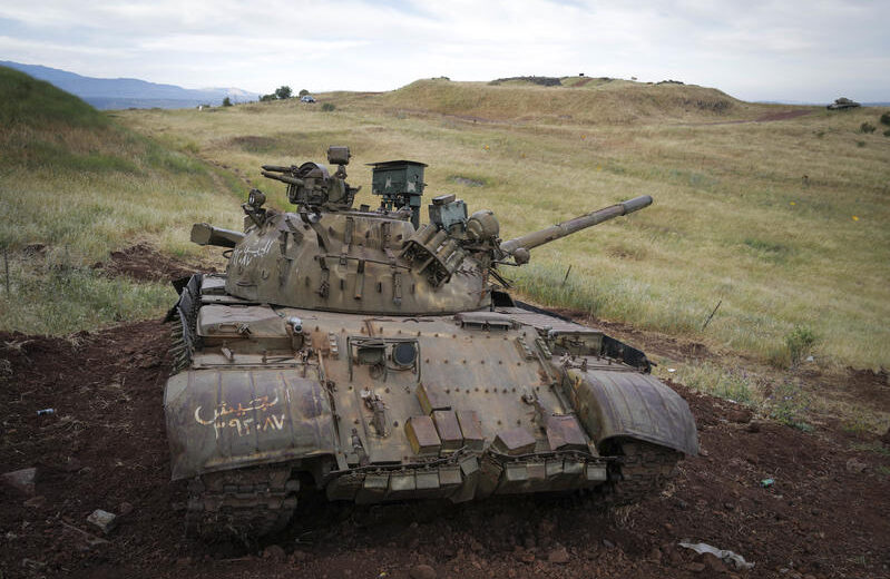 View into Syria from an old battlefield on the Golan Heights. Photo by Michael Giladi/Flash90