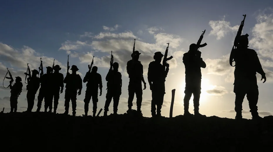 Palestinian Islamic Jihad terrorists take part in an anti-Israel show in Khan Yunis, the southern Gaza Strip, on Oct. 10, 2020. Photo by Abed Rahim Khatib/Flash90.
