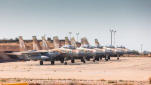 Israeli aircraft on the runway ahead of an airstrike on Yemen. Photo: IDF
