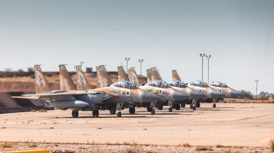 Israeli aircraft on the runway ahead of an airstrike on Yemen. Photo: IDF